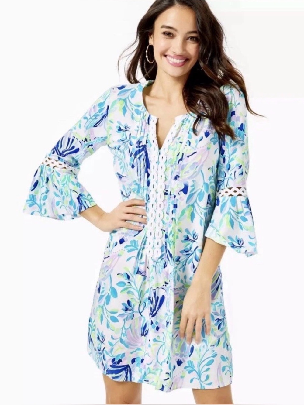 Lilly Pulitzer Multicolor Floral Midi Dress